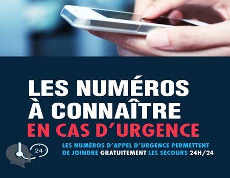 LES NUMEROS URGENCE A CONNAITRE